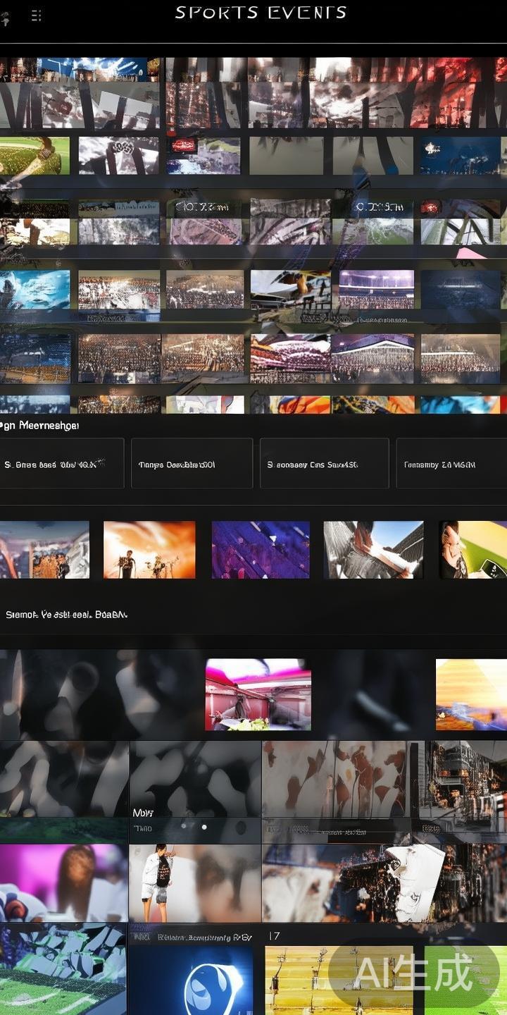 选择赛事：在首页的“体育赛事”区域，可以按照时间、